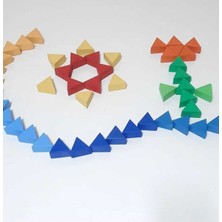 Wooden Toys Ahşap Oyuncak Mandala Üçgen Puzzle