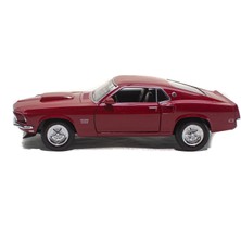 Welly 1:24 Ölçek Metal 1969 Ford Mustang Boss 429 Kırmızı 19CM