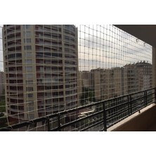 Morsnet 6mm Balkon Güvenlik Filesi 1x3 mt Çoçuk Güvenlik Filesi 10X10 cm Göz Aralığı