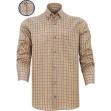 Varetta Erkek Mavi Kareli Uzun Kol Klasik Kesim Yaka Düğmeli Gömlek