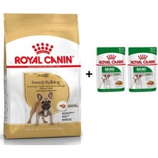 Royal Canin French Bulldog Yetişkin Köpek Maması 3 kg + 2 Adet Yaş Mama Hediye
