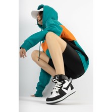Siyah Beyaz Kadın Sneaker 8070