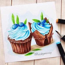Poli Art Design Kare 20×20 cm Albüm 60 Sayfa (Marker ve Grafik Için) Classic Album