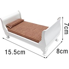 Meetsue 2 Adet 1:12 Dollhouse Tek Yataklı Mobilya Minyatür (Yurt Dışından)