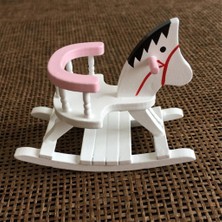 Meetsue Dollhouse Minyatür Mobilyaları, Beşik ve Sallanan At: 12 (Yurt Dışından)