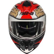 Motoyiğit Free-M 961 Çeneden Açılır Kask Güneş Vizörlü (Monkey)