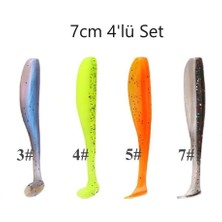 MSO Teknoloji VIP Kalite Olta Balık 7cm Silikon Lure Yapay Yem Set