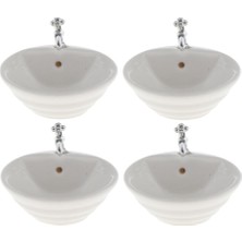 Honeyge 4pcs 1:12 Bebek Evi Banyo Malzemeleri Aksesuar Için Havza Lavabosu (Yurt Dışından)