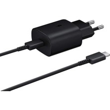 Samsung Galaxy A40S Fast Charging 25W Type-C Çıkışlı Kablolu Şarj Aleti Siyah(Samsung Türkiye Garantili)