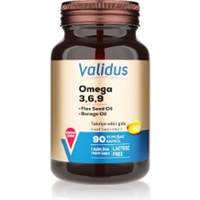 Validus Omega 3-6-9 Softgel 90 Adet
