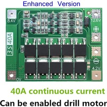 Xnews Bms 3s 40A Koruma Kartı Lityum Pil Batarya Li-Ion 18650 Enhanced