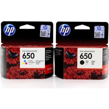 HP 650 CZ101A / CZ102A Set Orjinal Kartuş Avantaj Paket HP Deskjet 1015 / 1515 / 1516 / 2545 / 2546