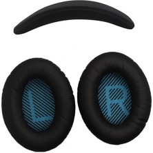 Schulzz Bose QC35 Kulaklık Pedi ve Kafa Bandı - Set Halinde Kulaklık Pedi Yastığı Süngeri ve Kafa Yastığı