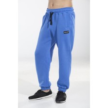 Big Sam Dar Paça Mavi Kışlık Rahat Eşofman Altı Big Sam 1036