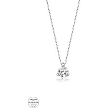 925 Gümüş Swarovski Crystal 925 Ayar Gümüş Kolye