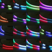 X-Large Garage Panjur Ici Rgb LED Aydınlatma 60 cm Uzaktan Kumandalı