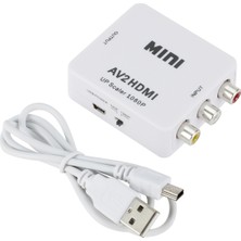 DNR Bilişim Av Tos Input (Giriş) & HDMI Output (Çıkış) 1080P USB Power Destekli Hd Video Converter  Çevirici