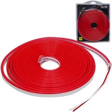 Turkuaz 12V Neon LED Şerit Kırmızı 5 Metre