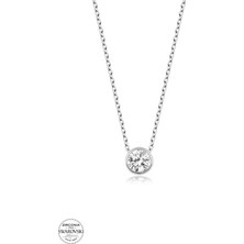 925 Gümüş Swarovski Crystal 925 Ayar Gümüş Kolye
