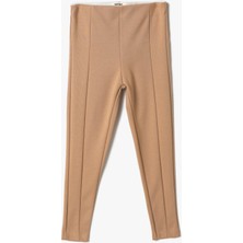 Koton Basic Tayt Fitilli Elastik Yüksek Bel