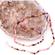 Taş Sandığı Çok Ince Turmalin Taşı Dizi ( 3 Mm) - Faset Kesim