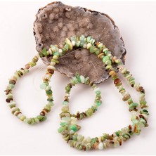 Taş Sandığı Krizopras Taşı Şekilsiz Dizi - Kırık Taş