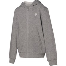 Hummel Kapüşon Yaka Baskili Gri Erkek Eşofman Üstü 921164-2007 Hmlfelinos Zip Hoodie