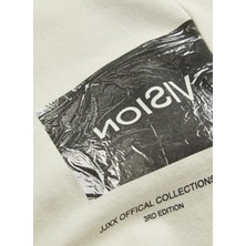 Jjxx Bisiklet Yaka Beyaz Kadın Sweatshirt 12217323