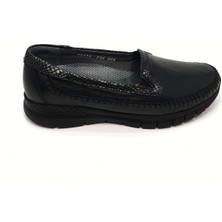 Forelli Laden-G Anatomik Deri Siyah Kadın Ayakkabı 29423