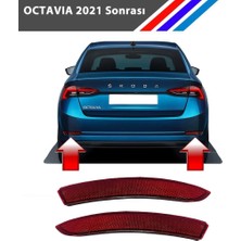 Otozet Skoda Octavia Arka Tampon Reflektörü Sol ve Sağ 2021 Sonrası