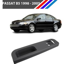 Otozet Passat B5 Cam Düğme Çerçevesi Sol Taraf Siyah Renk 1998 - 2005