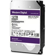 Wd 3.5 Purple 12TB Intellıpower 256MB Sata3 Güvenlik HDD WD121PURZ (7/24)