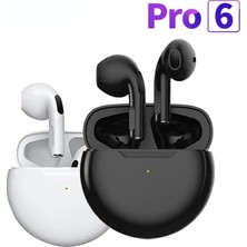 Tws Bluetooth Kulaklıklar Pro 6 Kablosuz Kulaklık Oyun Mikrofonlu Kulaklıklar Xiaomi Huawei iPhone Telefon Için