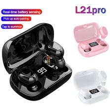 Happy World Shopping L21 Pro Tws Bluetooth Kablosuz Kulaklıklar Su Geçirmez Stereo Kulak Içi Spor Kulaklıkları iPhone Huawei Xiaomi Müzik Kulaklık