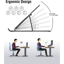 GTNist Ayarlanabilir Katlanabilir 7 Kademeli Laptop Tablet Standı