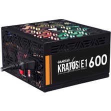 Gamdıas Kratos E1-600, 600W, Rgb, Gamıng Psu (Box)