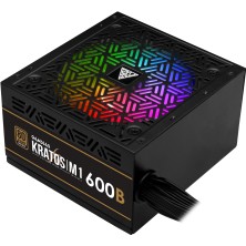 Gamdıas Kratos M1-600B, 600W, 80+ Bronze, Aktif Pfc, Rgb, Gamıng Psu (Box)