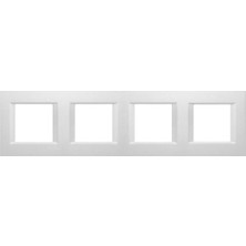 Viko Panasonic Thea Optima Metalik Beyaz 4X2M Çerçeve