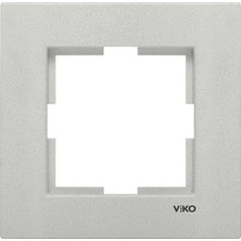 Viko 92190661 Novella Metalik Beyaz Tekli Çerçeve