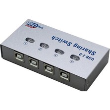 Keepro USB 2.0 Yazıcı Için  Anahtarlı 4 Port Sharing Switch