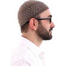 İhvan Online Kışlık Kadife Takke - Kahverengi