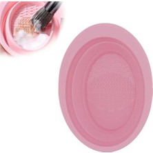 Buffer Buffer® Katlanabilir Silikon Makyaj Fırça Temizleme Matı Makyaj Aleti Yıkama Pedi Kurutma Standı