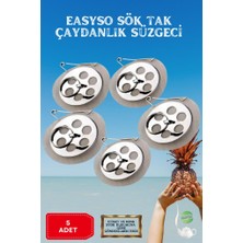 5 Adet Çaydanlık Içi Süzgeç Demlik Içi Çay Süzgeçi