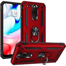 Kip GSM Xiaomi Redmi 8 Kılıf Zore Vega Tank  Sert  Yüzüklü Standlı Zırh Koruma Kapak