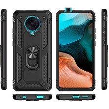 Kip GSM Xiaomi Redmi K30 Pro Kılıf Zore Vega Tank  Sert  Yüzüklü Standlı Zırh Koruma Kapak