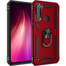 Kip GSM Xiaomi Redmi Note 8 Kılıf Zore Vega Tank  Sert  Yüzüklü Standlı Zırh Koruma Kapak