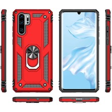 Kip GSM Huawei P30 Pro Kılıf Zore Vega Tank  Sert  Yüzüklü Standlı Zırh Koruma Kapak