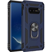 Kip GSM Galaxy S10E Kılıf Zore Vega Tank  Sert  Yüzüklü Standlı Zırh Koruma Kapak