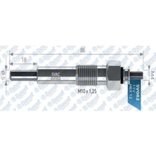 Svac Kizdirma Bujisi 11V Astra-Combo-Corsa 1,5D1,7D-214043, 12 14 043, 93183739,