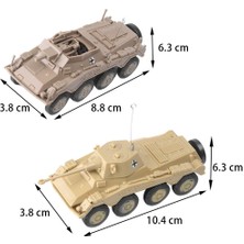 3 Pcs Model Kiti Simülasyonu 1/72 Zırhlı Araç Oynat Seti Koleksiyon